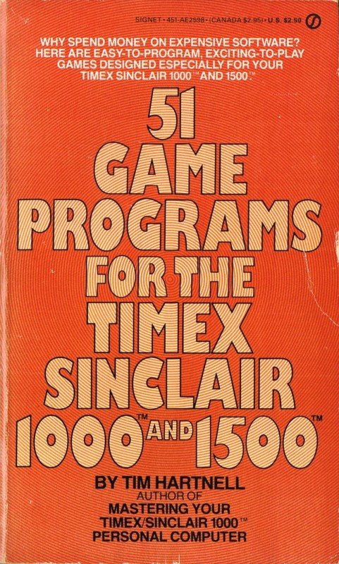 51 Game Programs for the Timex Sinclair 1000 and 1500