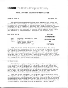 Sinclair Timex User Group Newsletter v2 n9