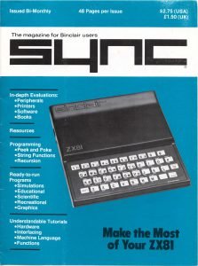 SYNC Special Issue 1982 SYNC Special Issue 1982