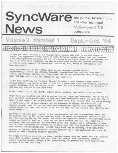 SyncWare News v2 n1 SyncWare News v2 n1