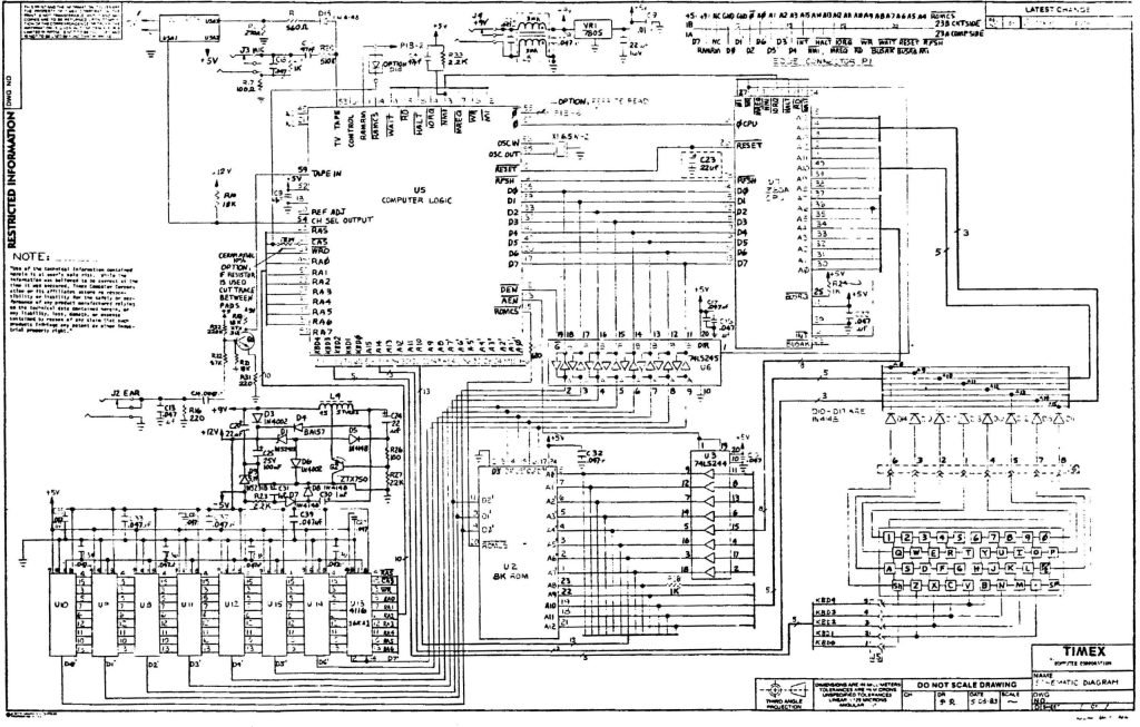 Timex Sinclair 1500 schematic