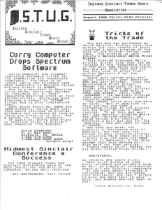 ISTUG Newsletter Aug 1988