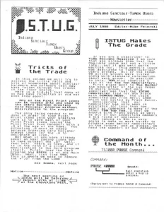 ISTUG Newsletter Jul 1988