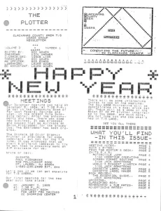 The Plotter v3 n1 The Plotter v3 n1