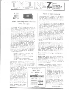 TimeLinez v9 n4 Dec 1991