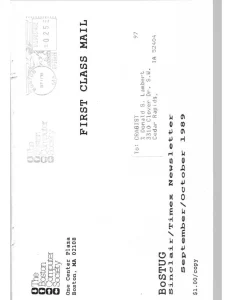 Sinclair Timex User Group Newsletter v8 n2