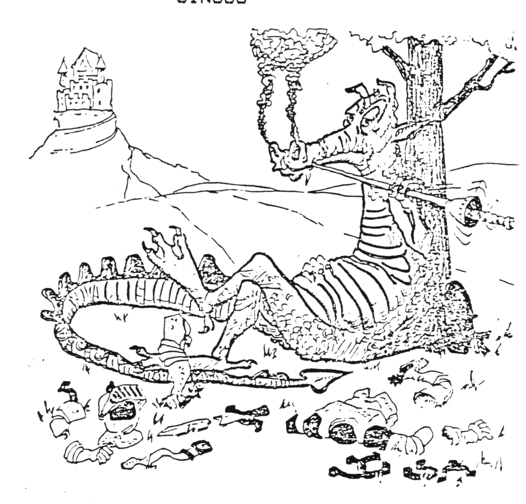 cartoon "Sometimes the Dragon Wins" (thanks to Dave Schoenwetter, SINCUS)