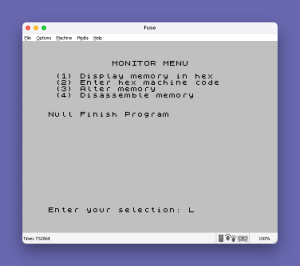2068 Disassembler and Monitor