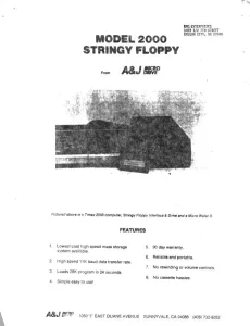 A&J Model 2000 flyer