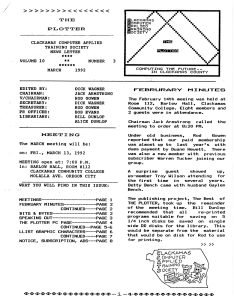 The Plotter v10 n3 The Plotter v10 n3