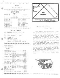 The Plotter v5 n1 The Plotter v5 n1