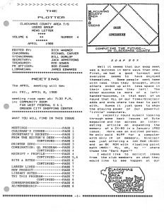 The Plotter v6 n4 The Plotter v6 n4