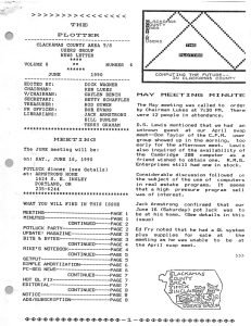 The Plotter v8 n6 The Plotter v8 n6