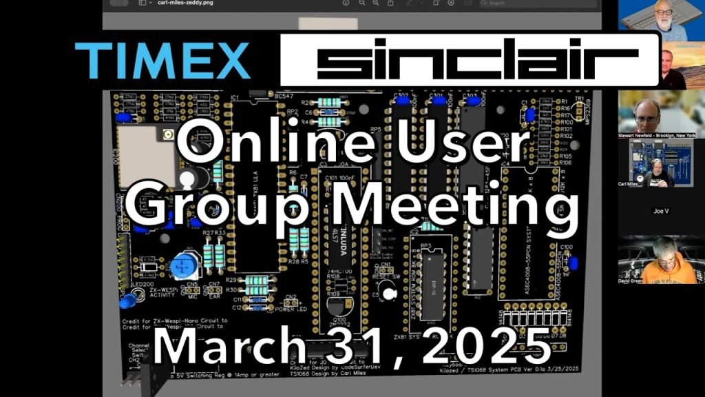 Timex Sinclair Online User Group Meeting March 31, 2025