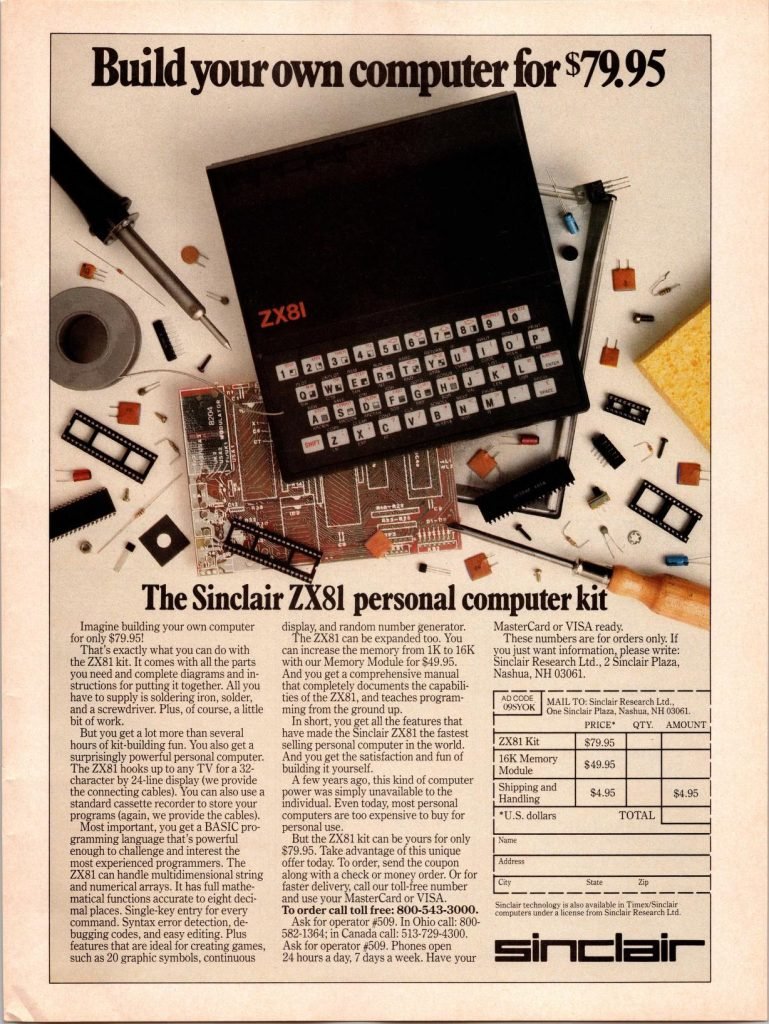 Sinclair ZX81 Advertisements