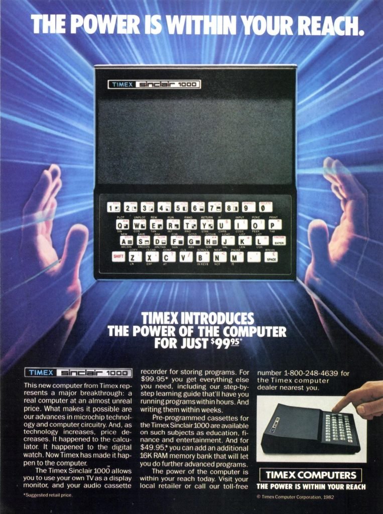 Timex/Sinclair 1000 Advertisements