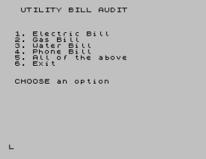 Utility Bill Audit
