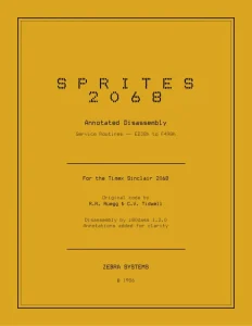 Sprites 2068 Disassembly