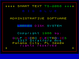 Smart Text (TS2068 Larken Edition) screen